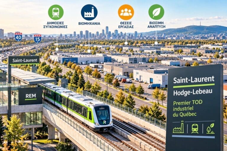 Στο Saint-Laurent σχεδιάζεται το πρώτο «βιομηχανικό TOD» του Κεμπέκ